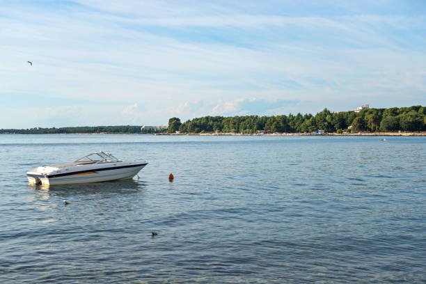 Photo of boats in bay in Porech, Istria, Croatia