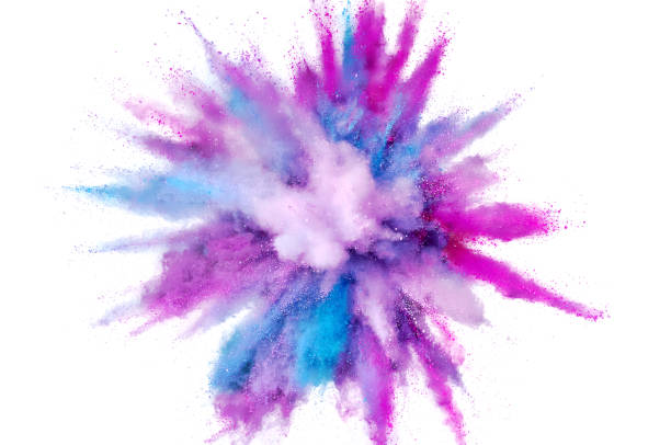 istock Colored powder explosion. Abstract closeup dust on backdrop. Colorful explode. Paint holi 1160354154