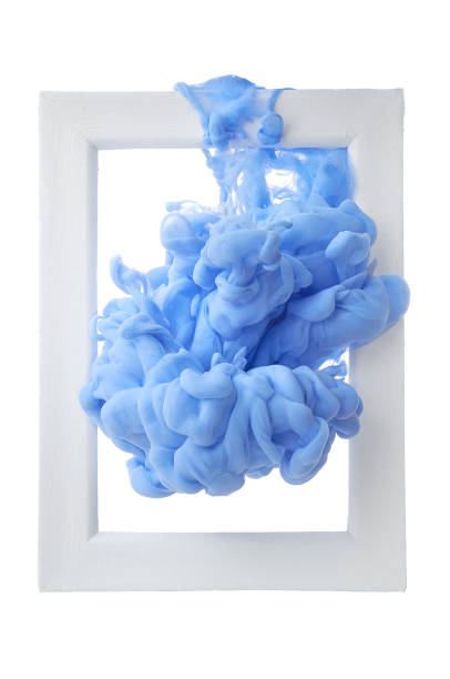 istock Ink in water. Splash acrilyc paint mixing. Multicolored liquid dye. Abstract  sculpture background color 1160354175