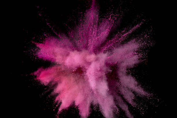 istock Colored powder explosion. Abstract closeup dust on backdrop. Colorful explode. Paint holi 1160354717