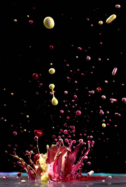 istock Dancing colored paint. Abstract sculpture dye. Splash of ink on a black background 1160354738
