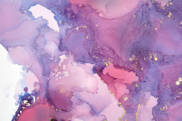 istock Abstract colorful background, wallpaper. Mixing acrylic paints. Modern art. Marble texture. Alcohol ink colors  translucent 1160354968