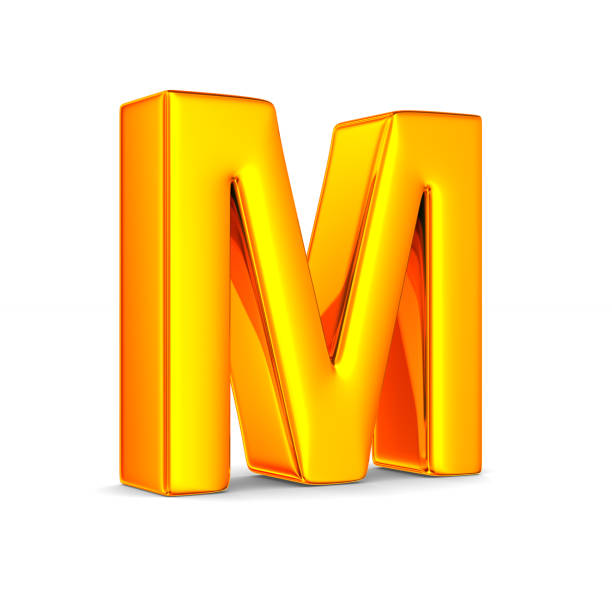 istock Character M on white background. Isolated 3D illustration 1160355407