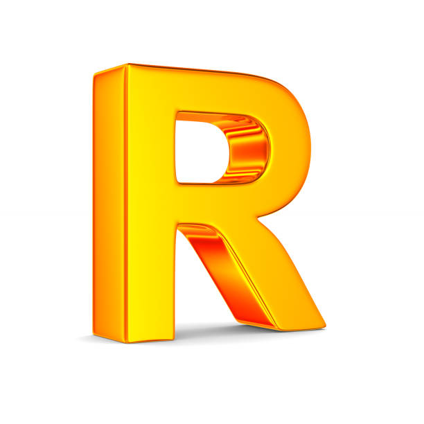 istock Character R on white background. Isolated 3D illustration 1160355418