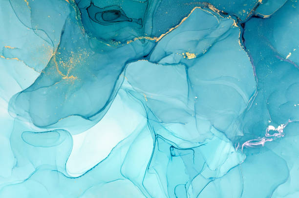 istock Abstract colorful background, wallpaper. Mixing acrylic paints. Modern art. Marble texture. Alcohol ink colors  translucent 1160356251