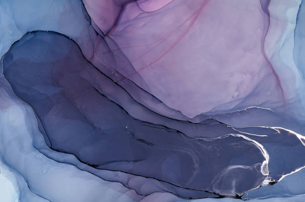 istock Abstract colorful background, wallpaper. Mixing acrylic paints. Modern art. Marble texture. Alcohol ink colors  translucent 1160356355