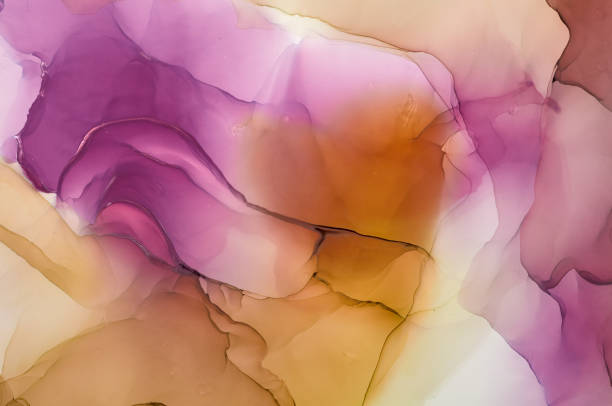 istock Abstract colorful background, wallpaper. Mixing acrylic paints. Modern art. Marble texture. Alcohol ink colors  translucent 1160360496