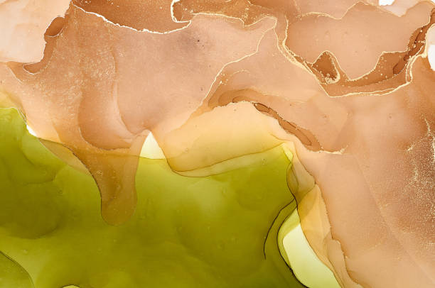istock Abstract colorful background, wallpaper. Mixing acrylic paints. Modern art. Marble texture. Alcohol ink colors  translucent 1160360500