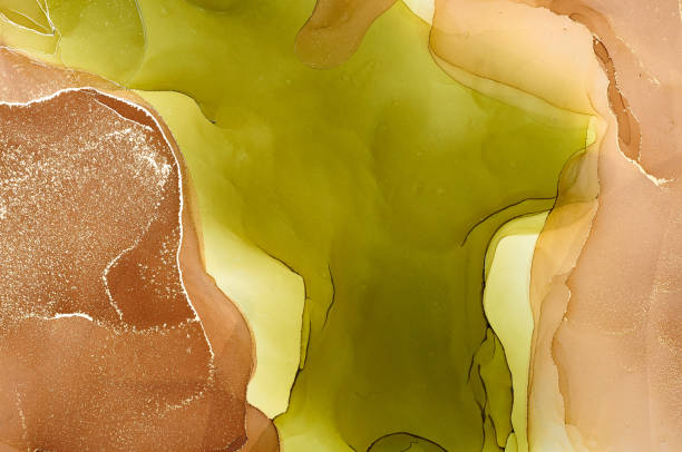 istock Abstract colorful background, wallpaper. Mixing acrylic paints. Modern art. Marble texture. Alcohol ink colors  translucent 1160360511
