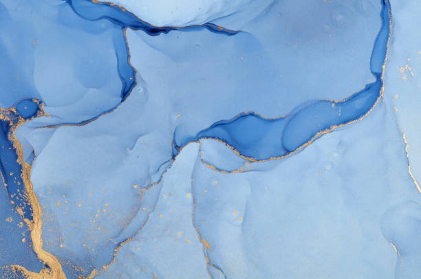 istock Abstract colorful background, wallpaper. Mixing acrylic paints. Modern art. Marble texture. Alcohol ink colors  translucent 1160361846