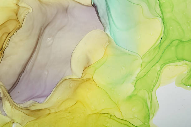 istock Abstract colorful background, wallpaper. Mixing acrylic paints. Modern art. Marble texture. Alcohol ink colors  translucent 1160361854
