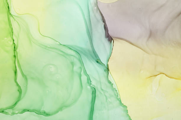 istock Abstract colorful background, wallpaper. Mixing acrylic paints. Modern art. Marble texture. Alcohol ink colors  translucent 1160364271