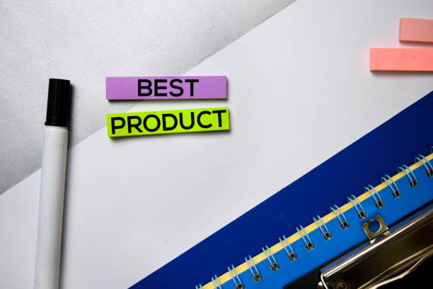 istock Best Product text on sticky notes with color office desk concept 1160364583