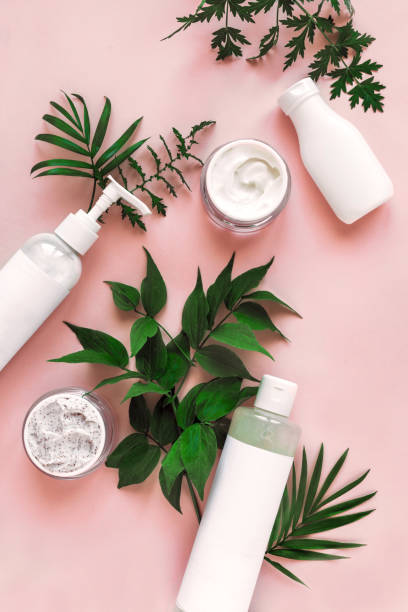 istock Natural cosmetics and green leaves 1160366666