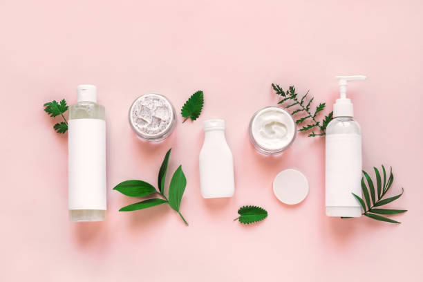 istock Natural cosmetics and green leaves 1160366700