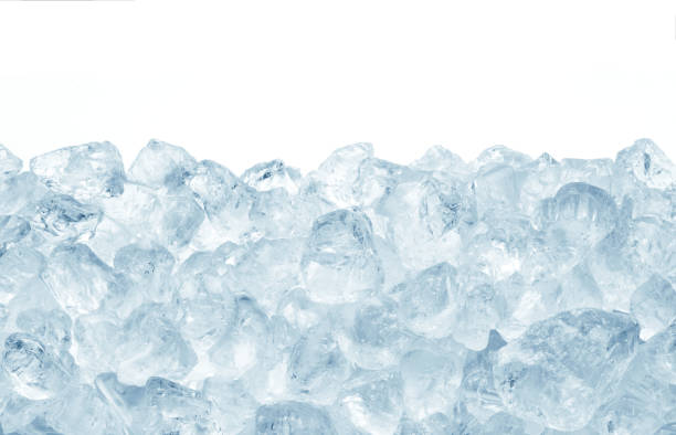 istock heap of ice on white background 1160368399