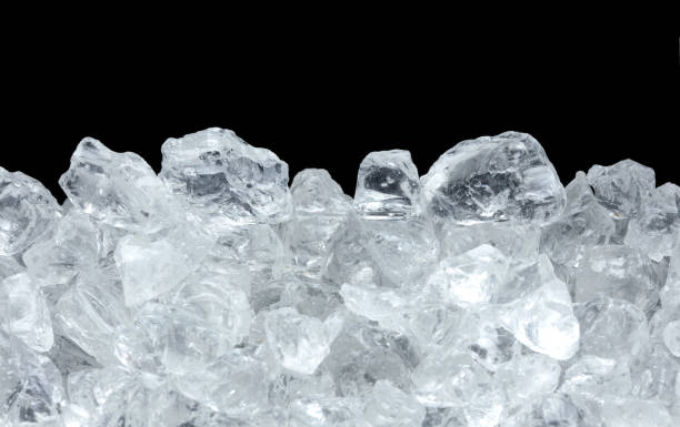 istock heap of ice on black 1160368437