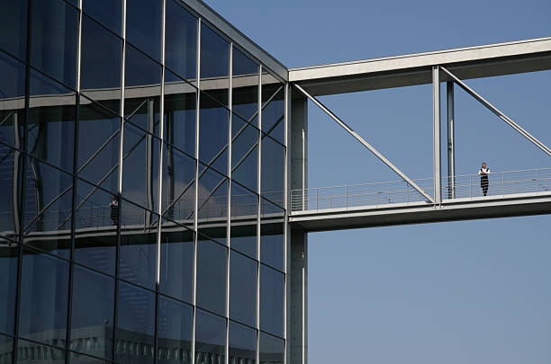 istock Berlin view - Woman looking out from high above 116036889