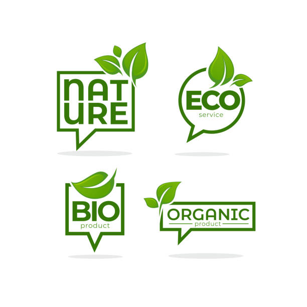 Nature, Organic, Bio, Nature c leave emblems,  frames and logo Nature, Organic, Bio, Nature c leave emblems,  frames and logo biology stock illustrations