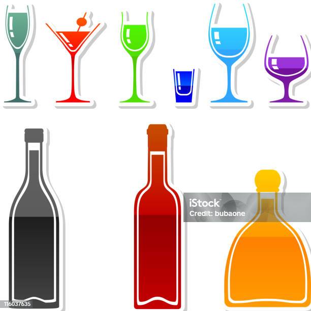 Getränke In Neun Farben Stock Vektor Art und mehr Bilder von Likör - Likör, Absinth, Alkoholisches Getränk