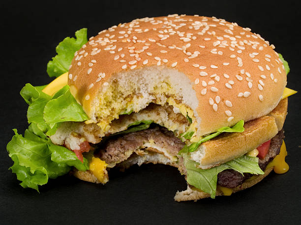 hamburger stock photo