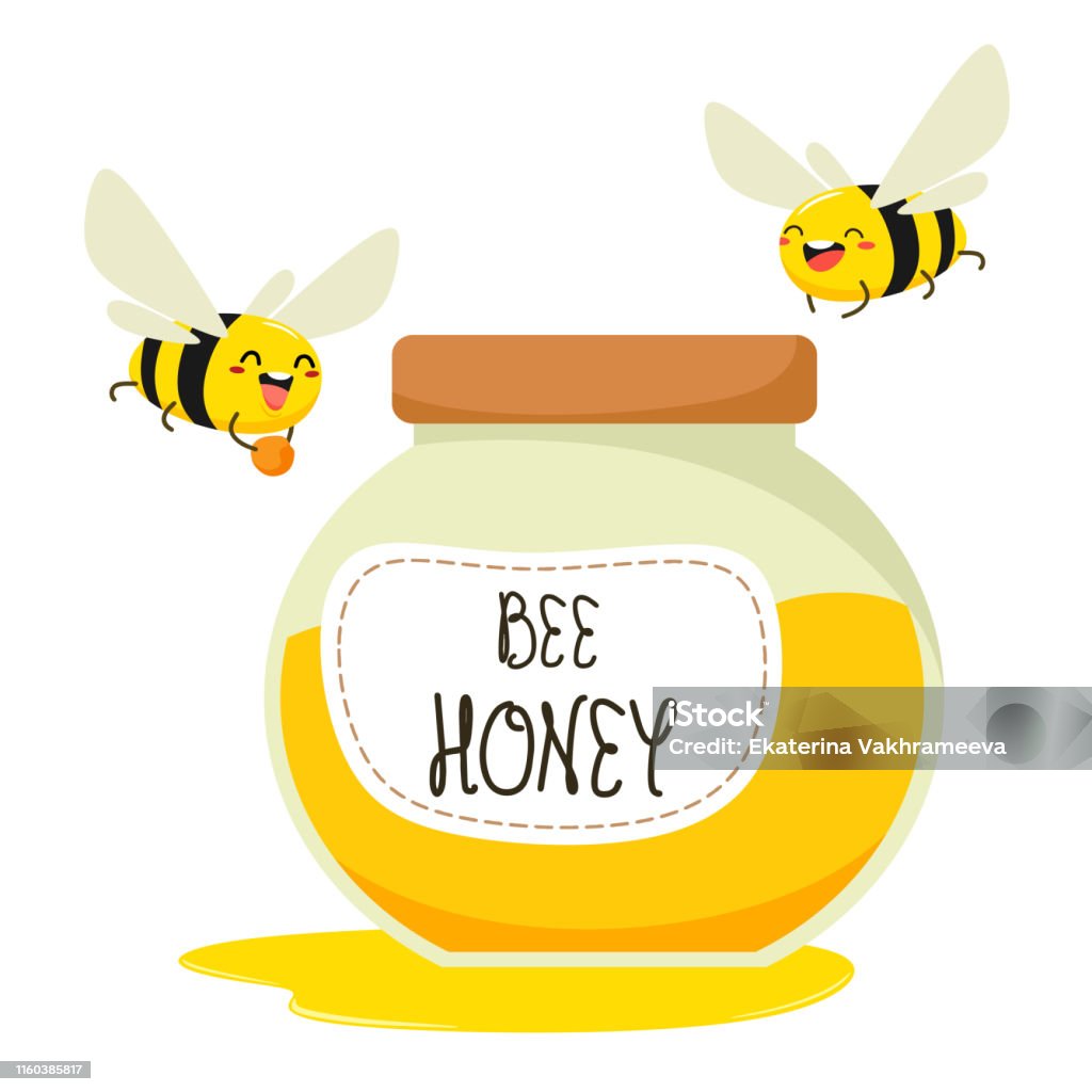 Ilustración de Un Tarro De Miel Con Abejas En Un Estilo De Dibujos Animados Kawaii Ilustración Vectorial Sobre Fondo Blanco y más Vectores Libres de Derechos de Abeja - iStock Ilustración de Un Tarro De Miel Con Abejas En Un Estilo De Dibujos Animados Kawaii Ilustración Vectorial Sobre Fondo Blanco y más Vectores Libres de Derechos de Abeja - iStock
