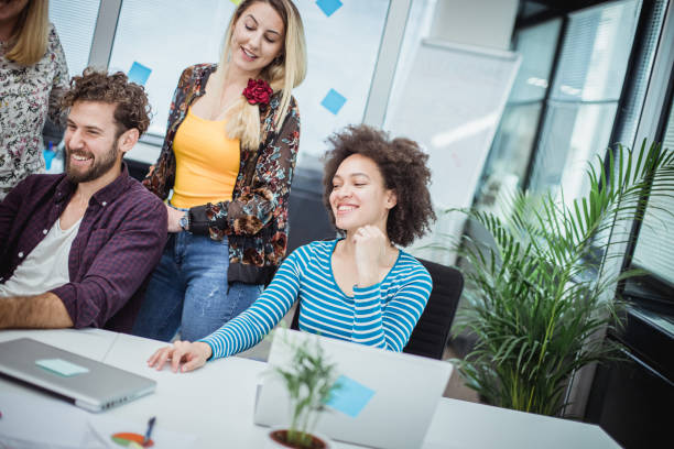 istock Business people working in modern office space 1160386251