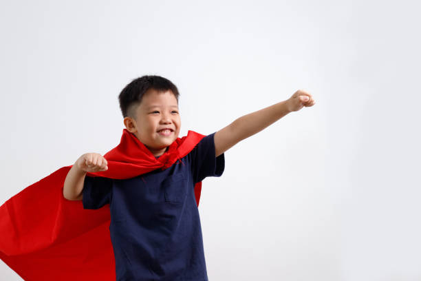 istock Super hero little cute boy 1160386901