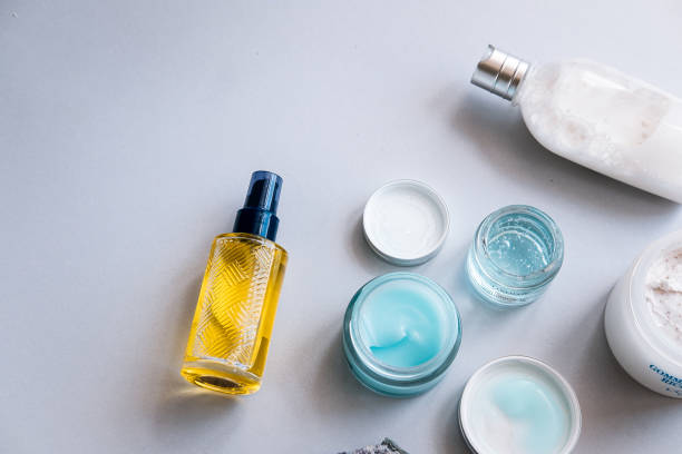 istock Skincare beauty products from above 1160389589