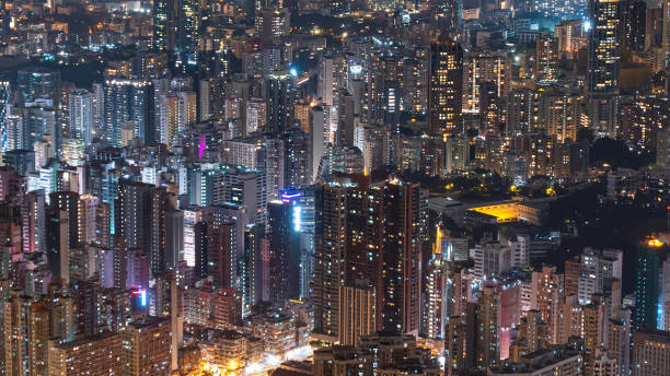 istock Hong Kong cityscape night light 1160391075