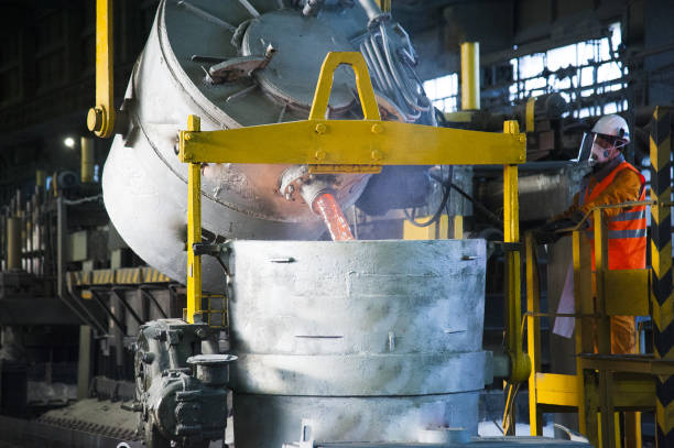 istock Contemporary large aluminum foundry 1160394536