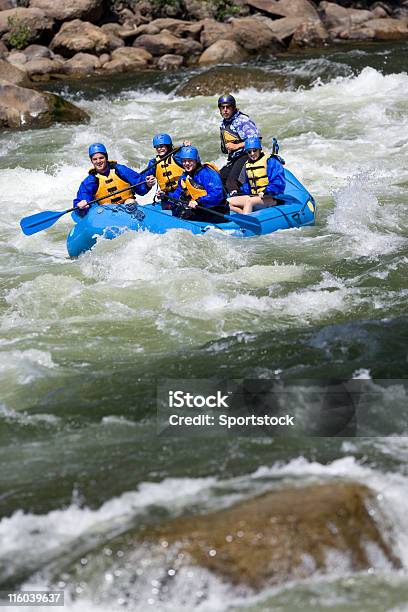 Rafting Em Rápidos No Colorado - Fotografias de stock e mais imagens de Bote - Bote, Colorado, Trabalho de Equipa