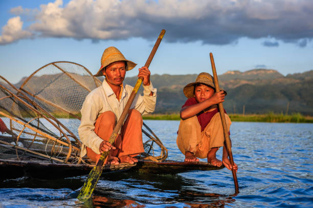 istock Fishermen on Inle Lake, Myanmar 1160399175