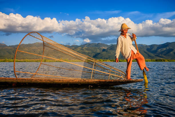 istock Fisherman on Inle Lake, Myanmar 1160399222