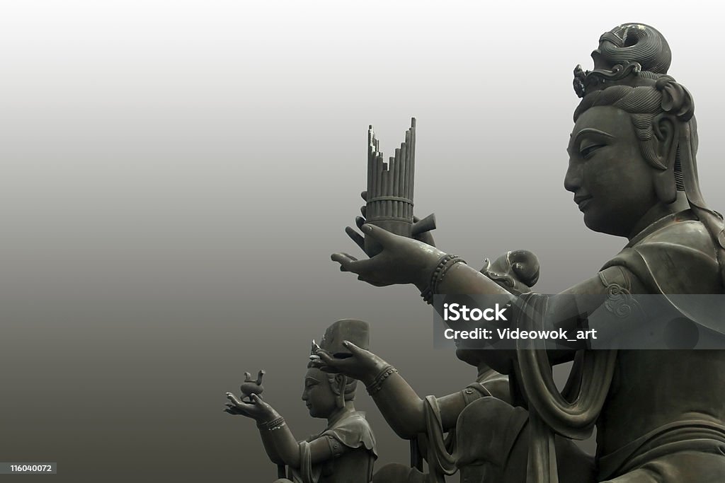 Il Buddha worshipers - Foto stock royalty-free di Adulto