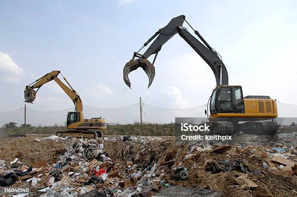 Landfill Stock Photo - Download Image Now - Sewage Treatment Plant, Landfill, Agricultural Machinery