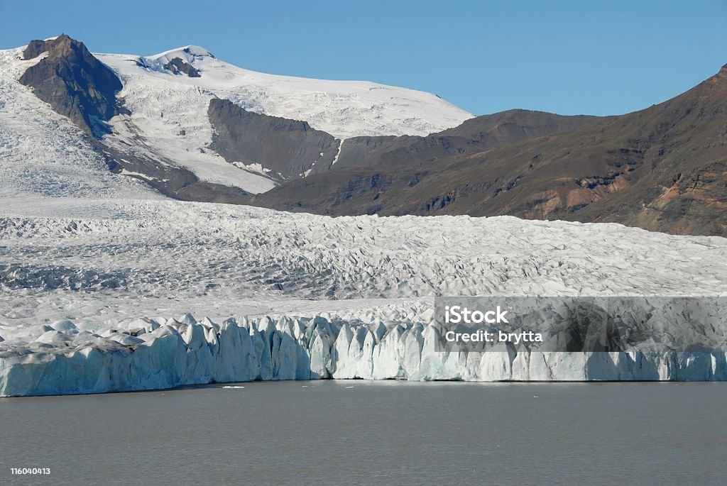 Breidarlon Lago e Fjallsjokull Ghiacciaio - Foto stock royalty-free di Acqua