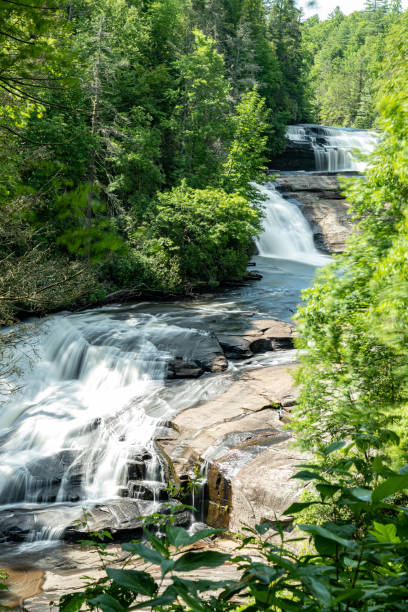 водопады - triple falls стоковые фото и изображения