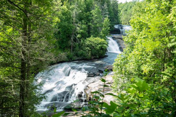 водопады - triple falls стоковые фото и изображения