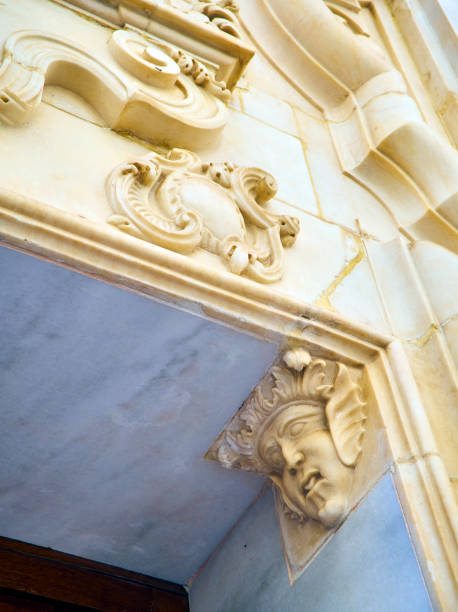istock Bas-relieves in a baroque facade. Italian style 17th century. 1160406448