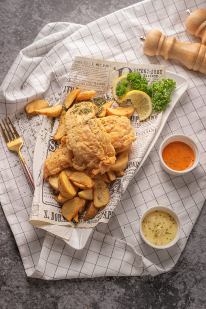 fish and chips with french fries