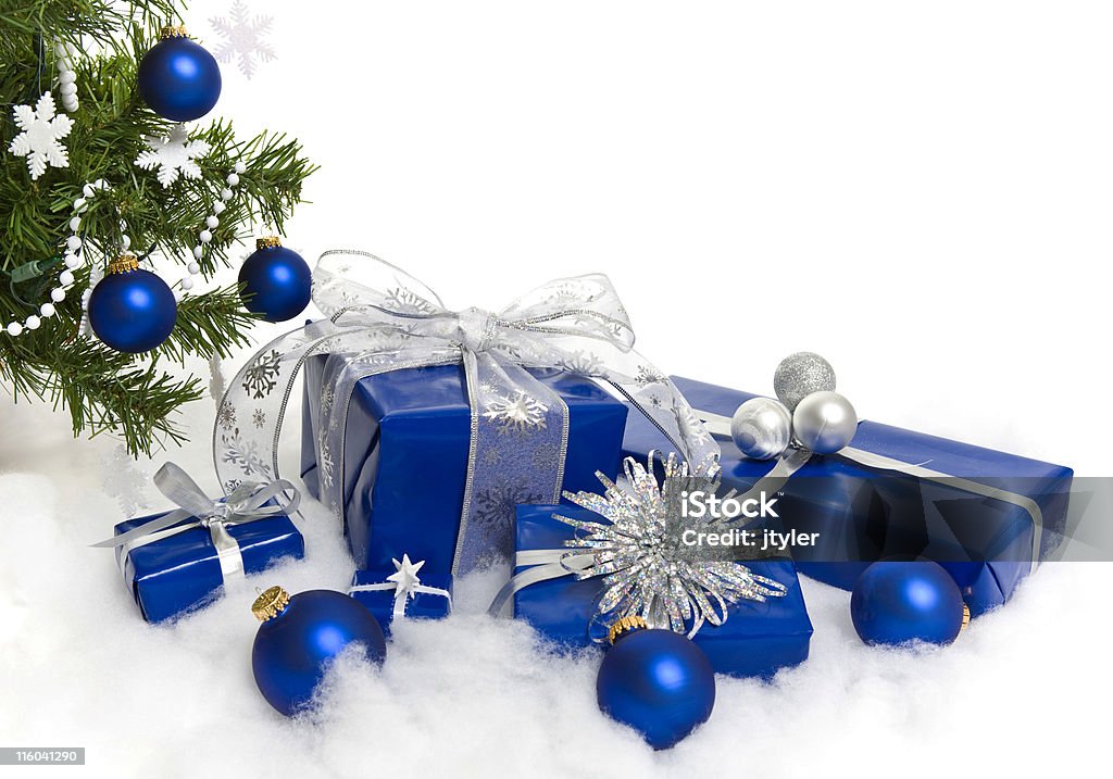 Bleu de Noël - Photo de Boule de Noël libre de droits