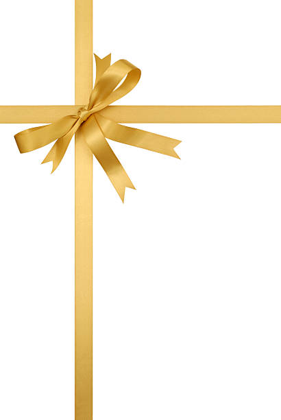 istock Gold gift ribbon and bow 116041361