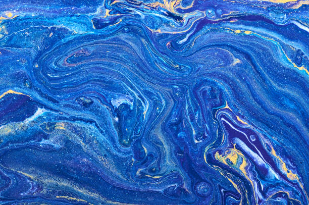 istock Fluid Art. Abstract colorful background, wallpaper. Mixing  paints. Modern art. Marble texture 1160415775