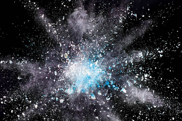 istock Colored powder explosion. Abstract closeup dust on backdrop. Colorful explode. Paint holi 1160416936