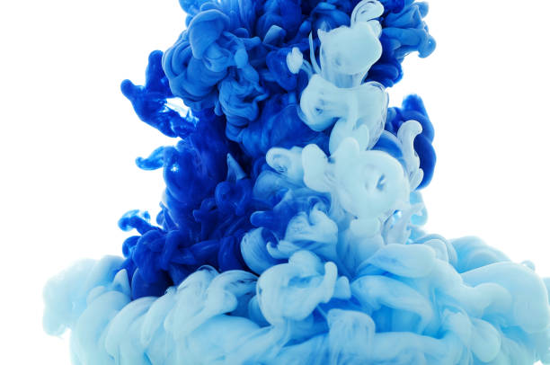 istock Ink in water. Splash paint mixing. Multicolored liquid dye. Abstract background color 1160417035