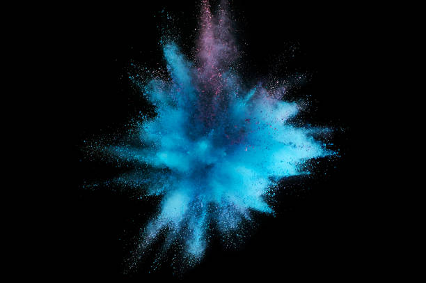 istock Colored powder explosion. Abstract closeup dust on backdrop. Colorful explode. Paint holi 1160417089