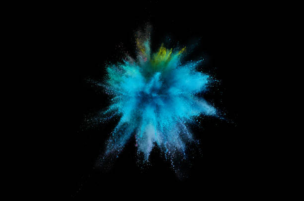 istock Colored powder explosion. Abstract closeup dust on backdrop. Colorful explode. Paint holi 1160417168