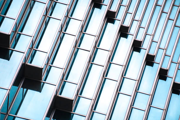 istock Architecture details Modern Building Glass facade Business background 1160418281