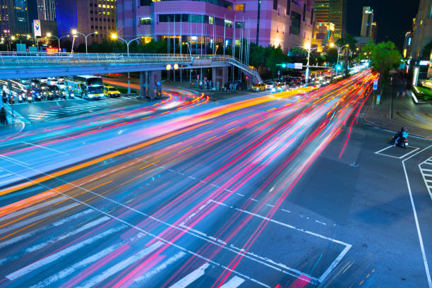 istock Traffic in Taipei, just after sunset 1160418399
